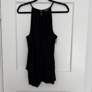 Black Sleeveless Halter Top